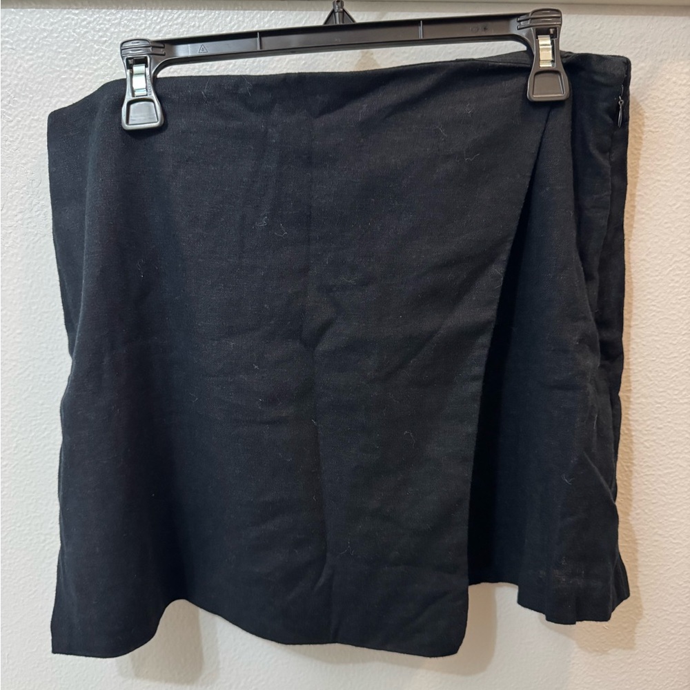 Abercrombie & Fitch wrap around linen skort